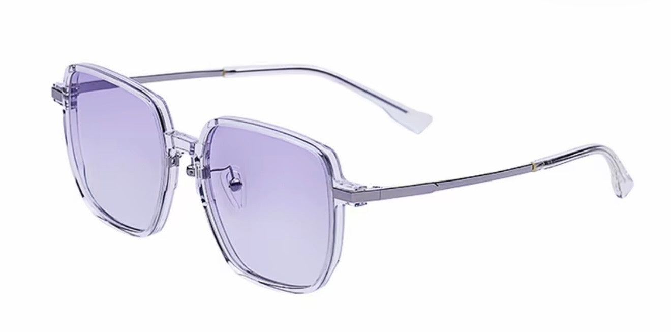 Chic Blue Light Filter Glasses with Soft Eyeshadow Tint -Aura